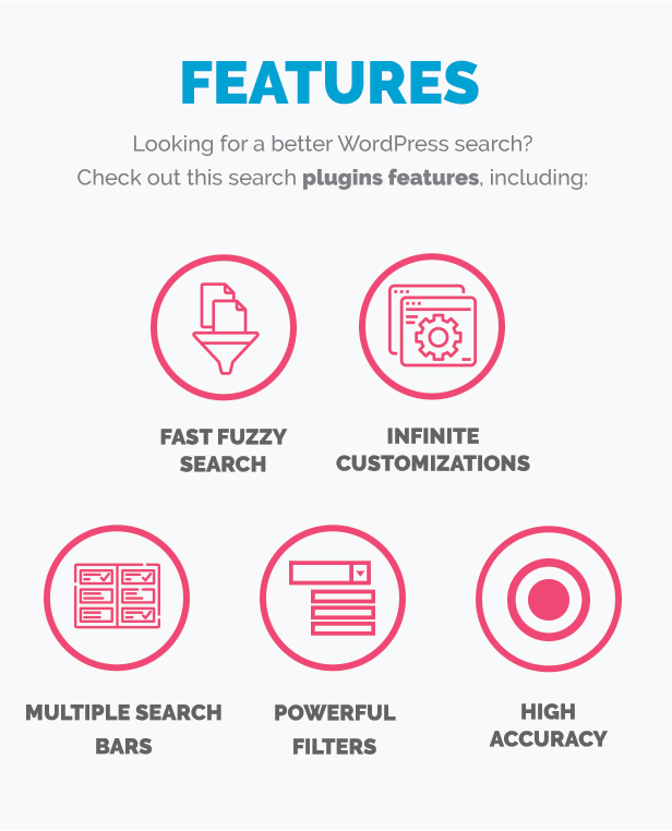 FAST FUZZY SEACRH - INFINITE CUSTOMIZATIONS - MULTIPLE SEARCH BARS - POWERFUL FILTERS - HIGH ACCURACY