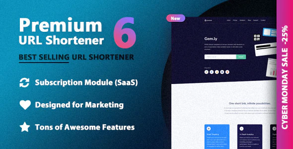 Premium URL Shortener - اسکریپت وب سرویس کوتاه کننده لینک آنلاین